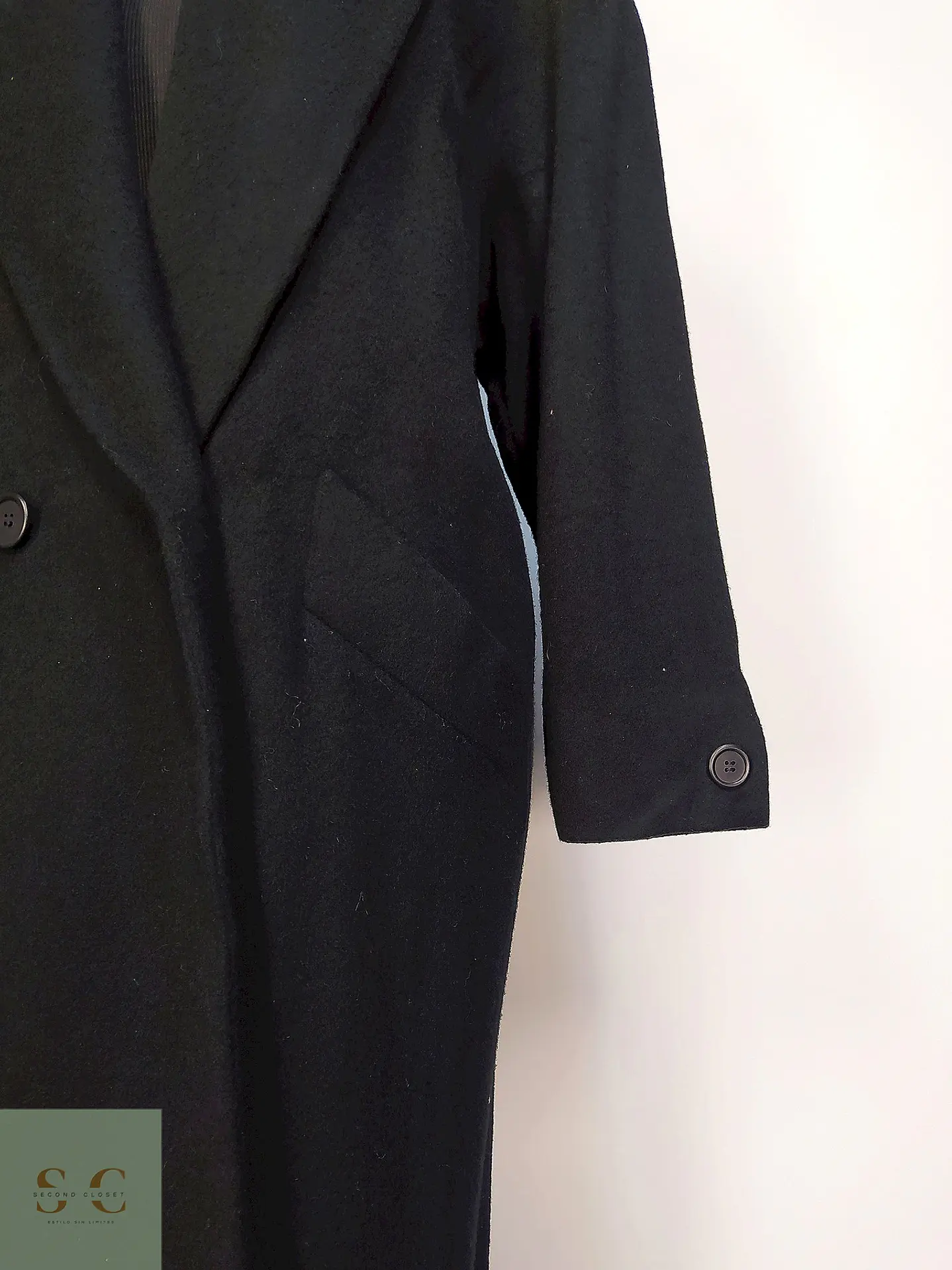 Abrigo Largo Clásico de Paño Jones New York Talla XXL 10