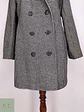 Abrigo Cruzado de Lana en Pata de Gallo Alorna Dillard's Talla L - Miniatura 4