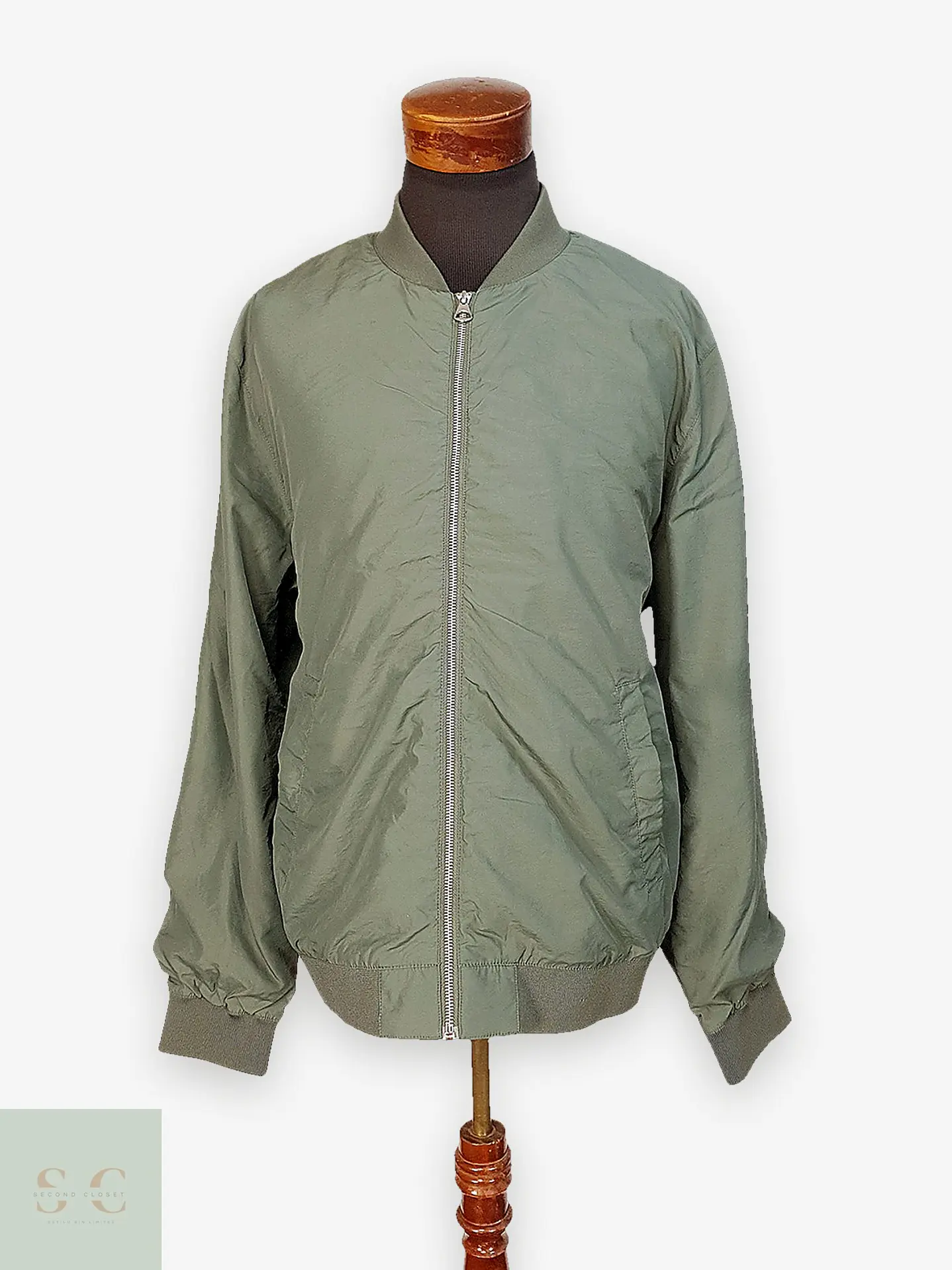 Chaqueta Bomber Ligera Utility H&M Talla XL 1