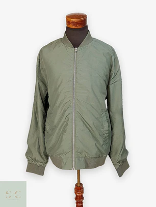 Chaqueta Bomber Ligera Utility H&M Talla XL