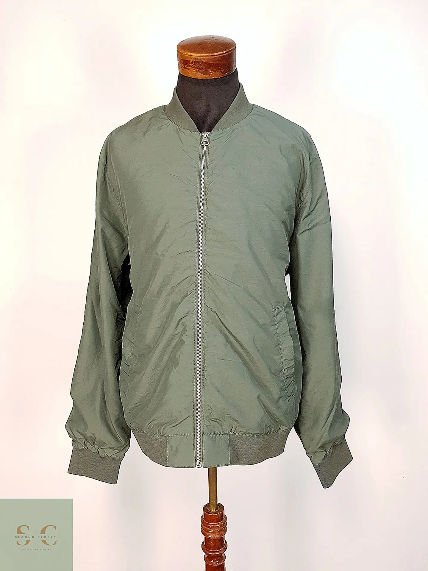 Chaqueta Bomber Ligera Utility H&M Talla XL 2