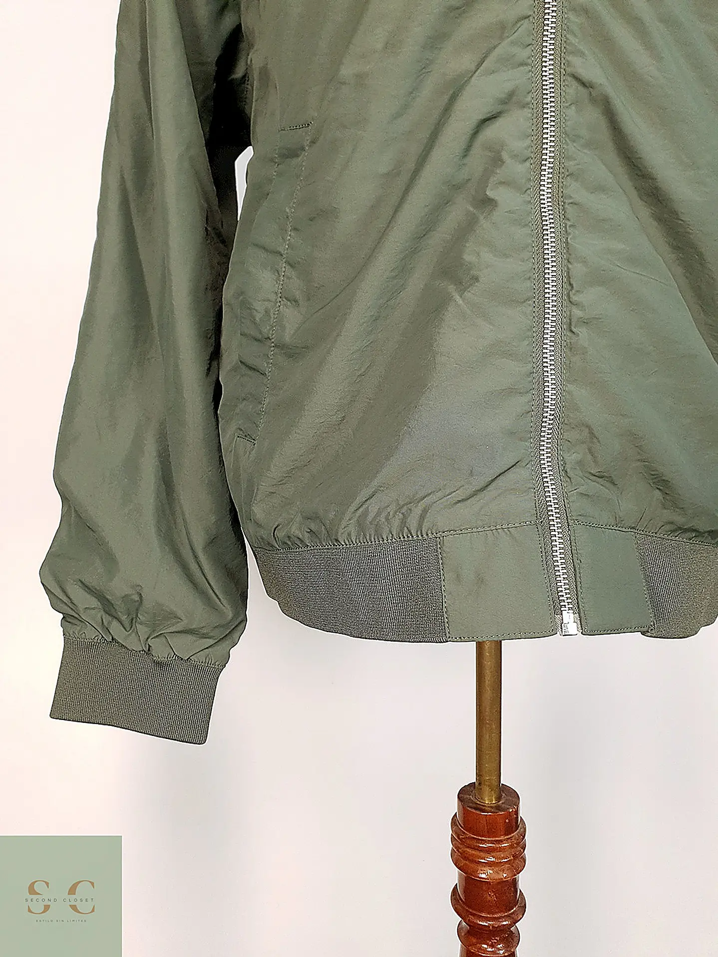 Chaqueta Bomber Ligera Utility H&M Talla XL 5