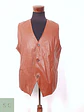 Chaleco Clásico de Ecocuero Camel Talla LXL - Miniatura 2