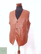 Chaleco Clásico de Ecocuero Camel Talla LXL - Miniatura 3