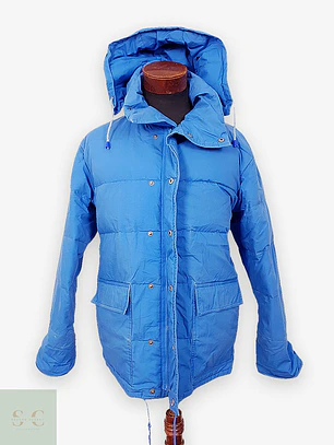 Chaqueta Puffer de Plumas con Capucha Crown Sport Talla L