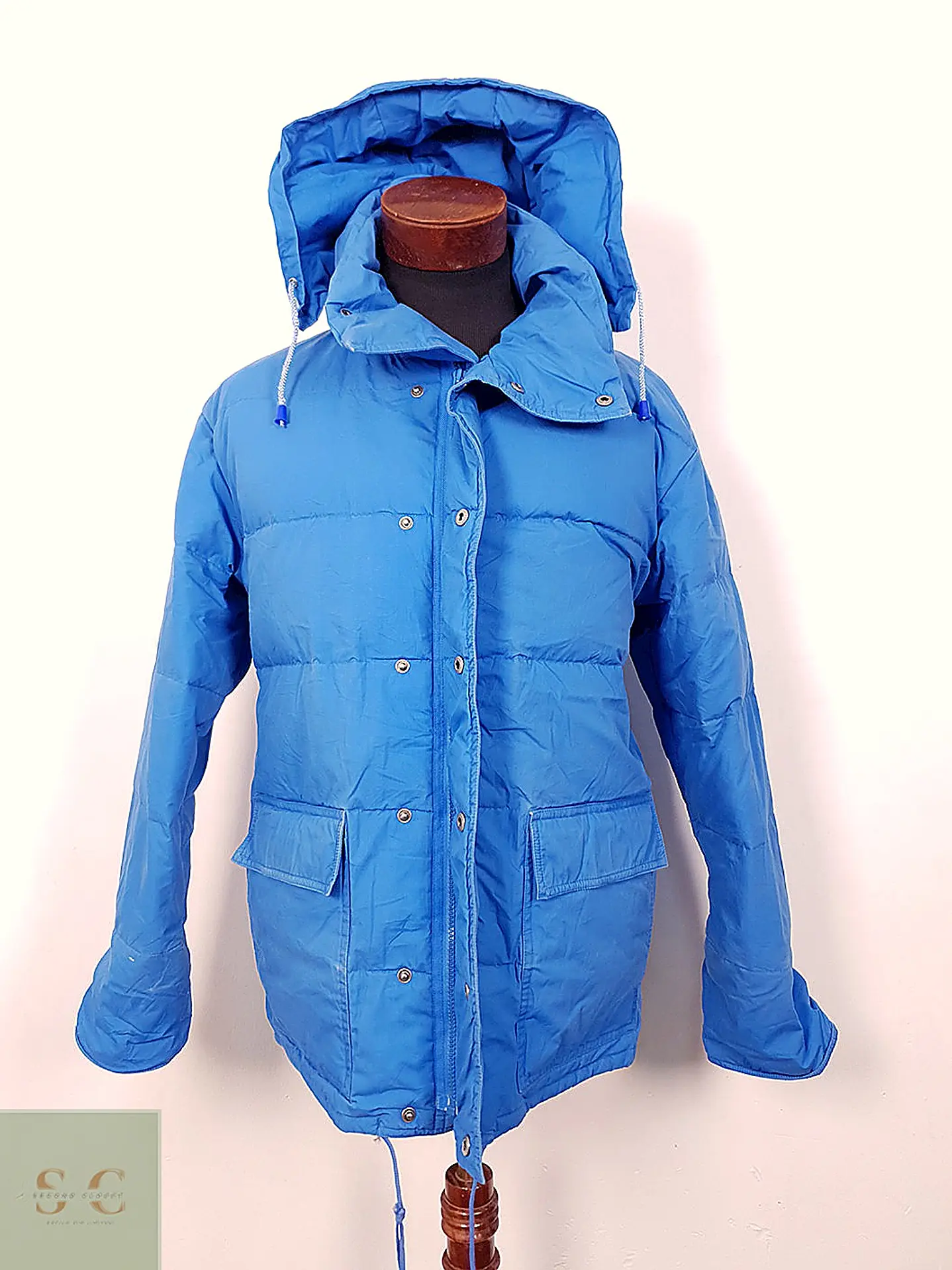 Chaqueta Puffer de Plumas con Capucha Crown Sport Talla L 2