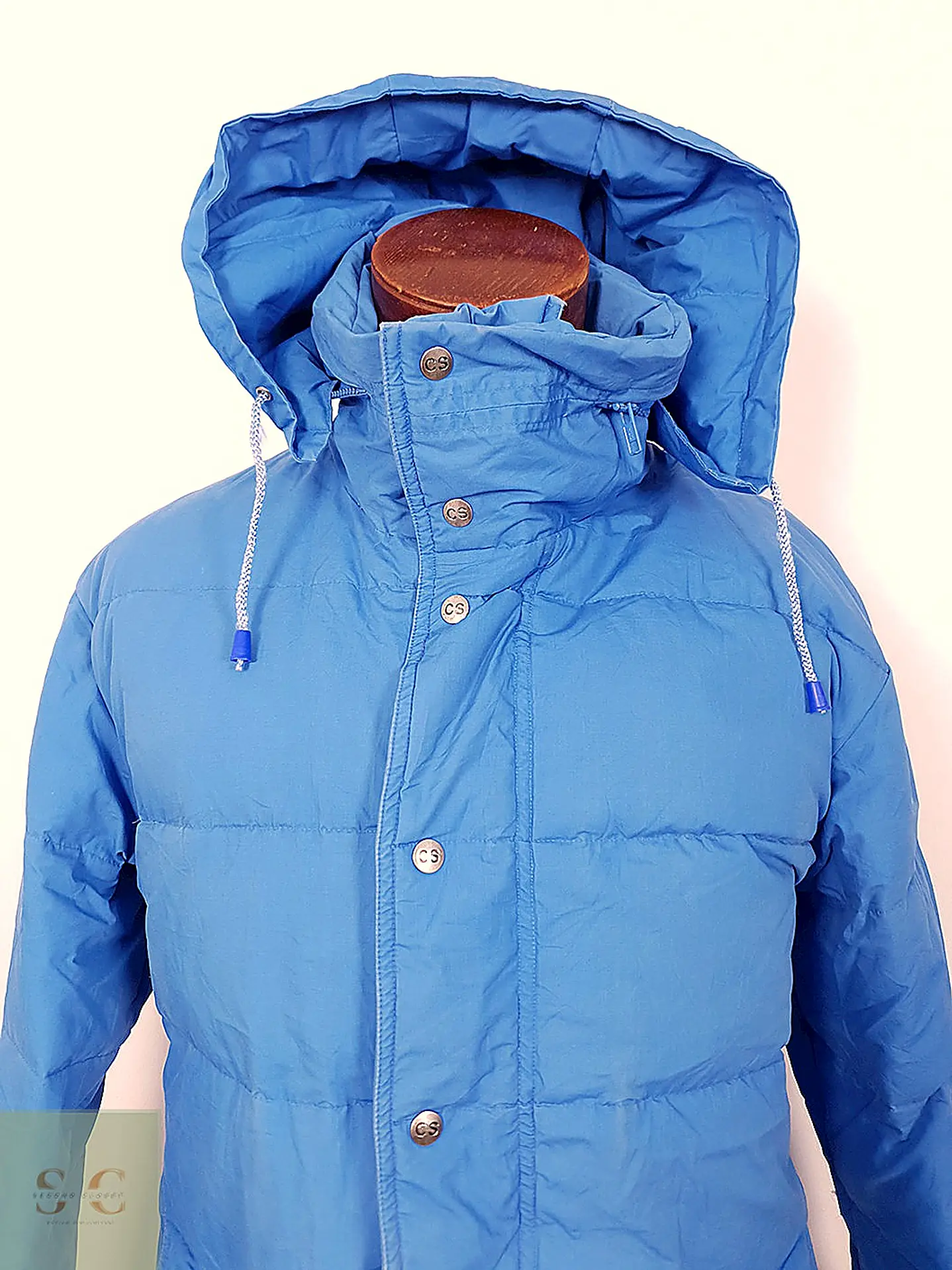 Chaqueta Puffer de Plumas con Capucha Crown Sport Talla L 6