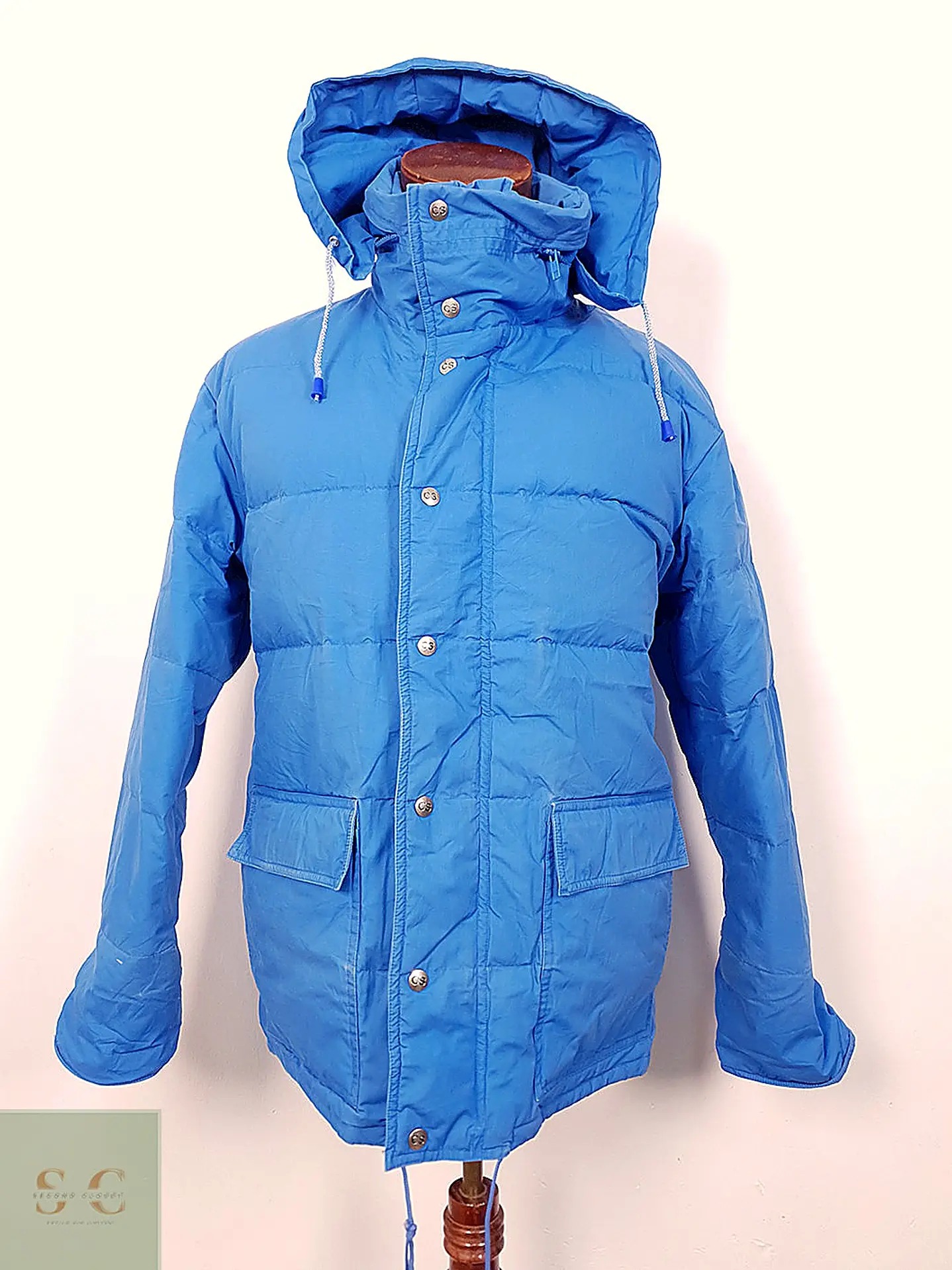 Chaqueta Puffer de Plumas con Capucha Crown Sport Talla L 7