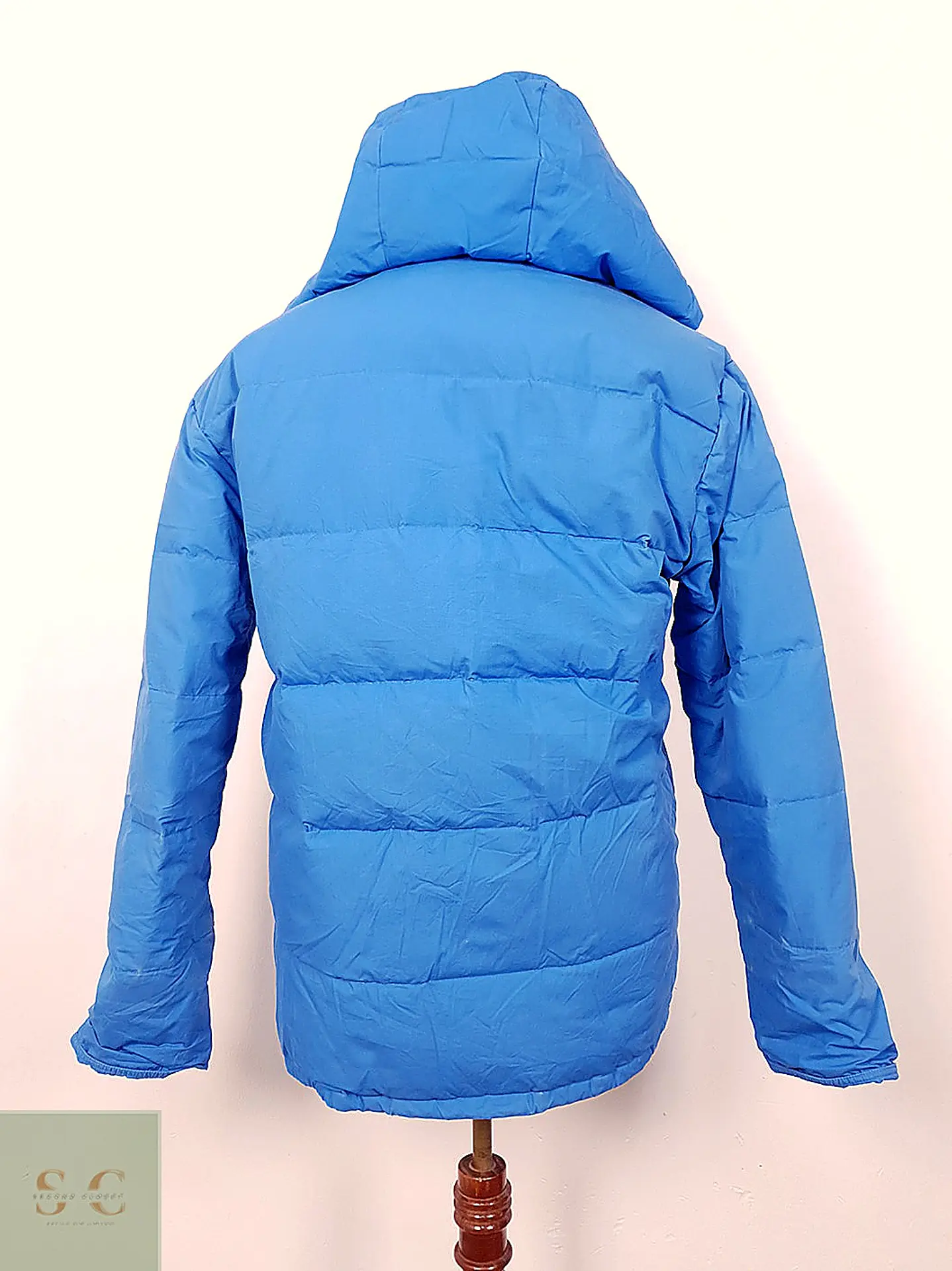 Chaqueta Puffer de Plumas con Capucha Crown Sport Talla L 10
