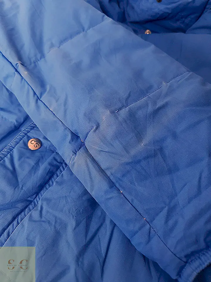 Chaqueta Puffer de Plumas con Capucha Crown Sport Talla L 12