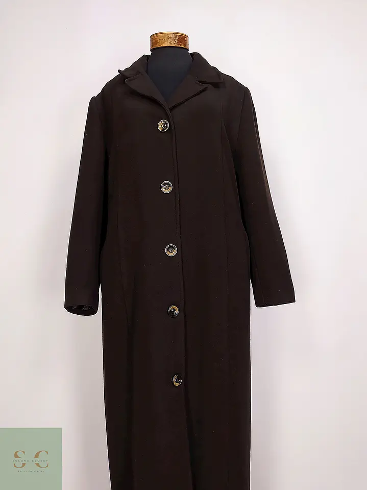Abrigo Largo Clásico de Paño Berfin Talla XL 3