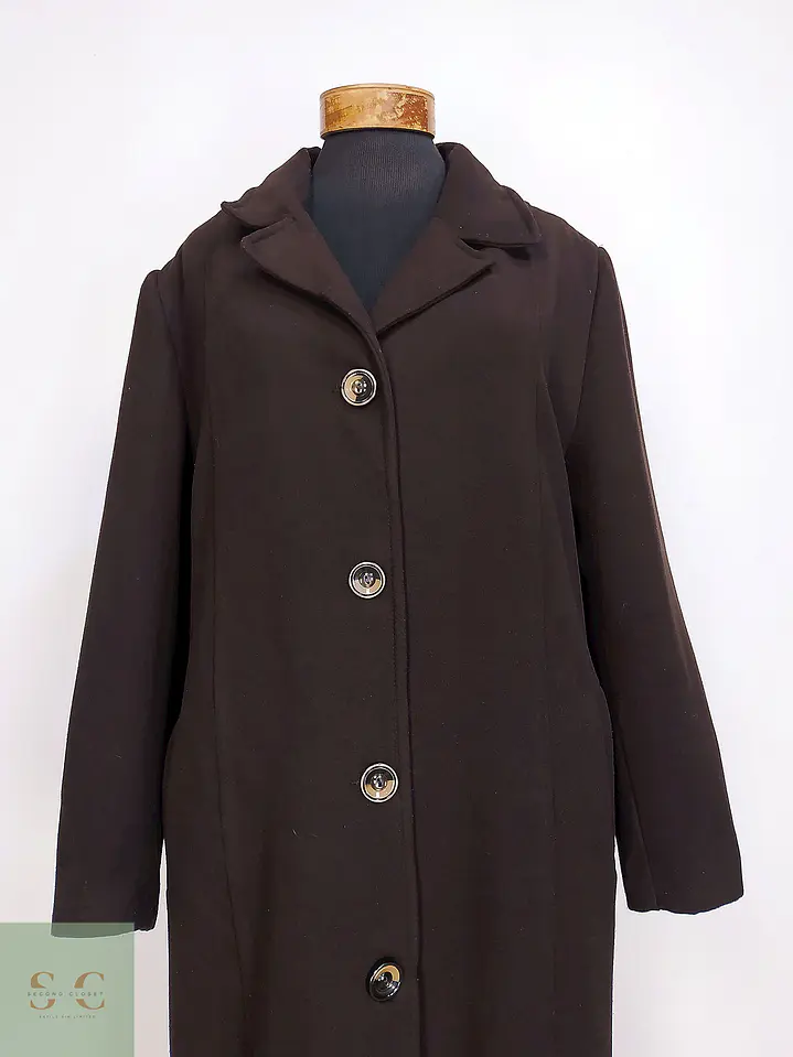 Abrigo Largo Clásico de Paño Berfin Talla XL 5