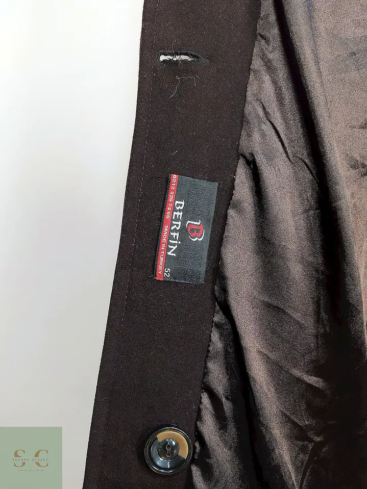 Abrigo Largo Clásico de Paño Berfin Talla XL 9