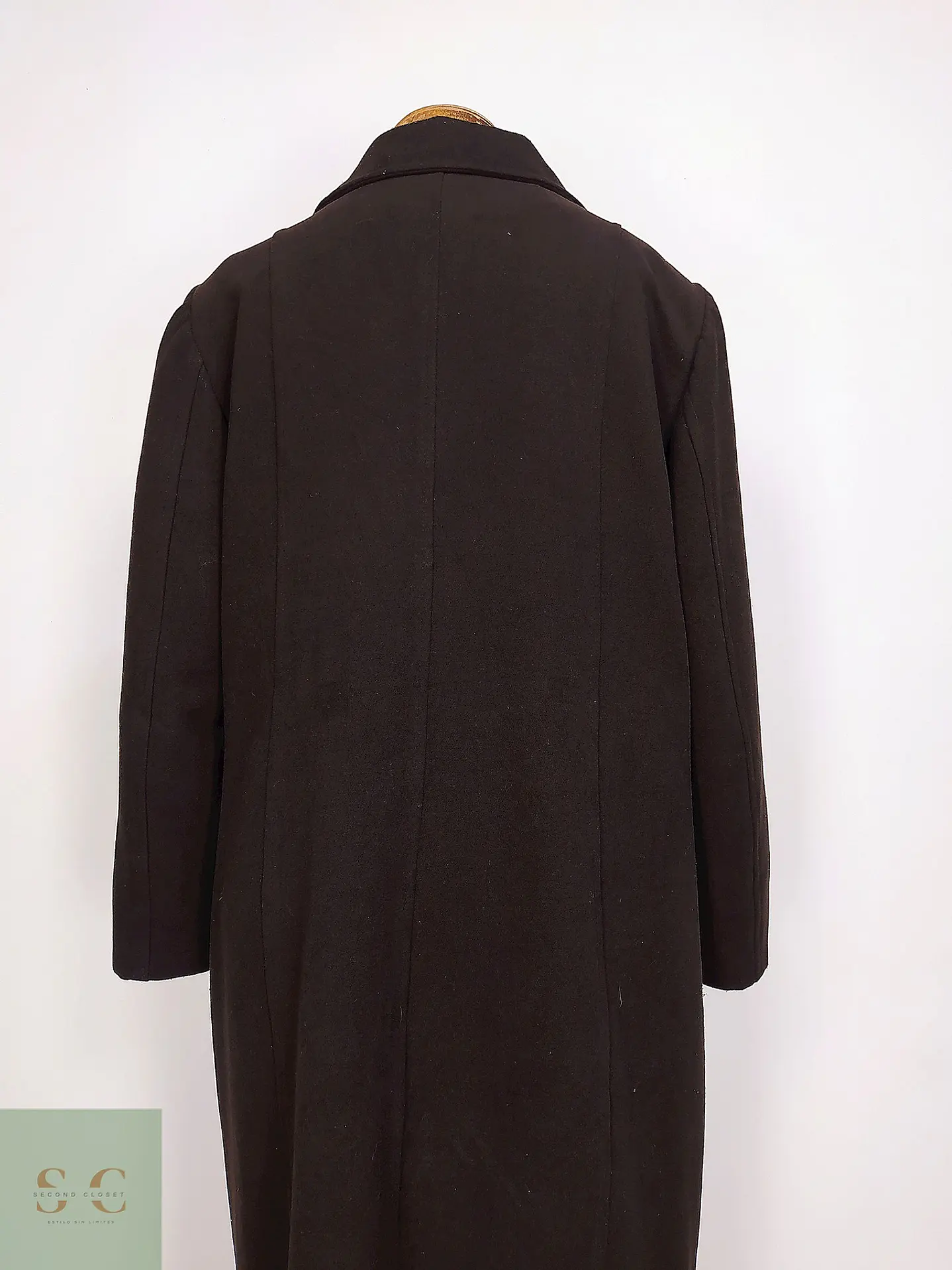 Abrigo Largo Clásico de Paño Berfin Talla XL 11