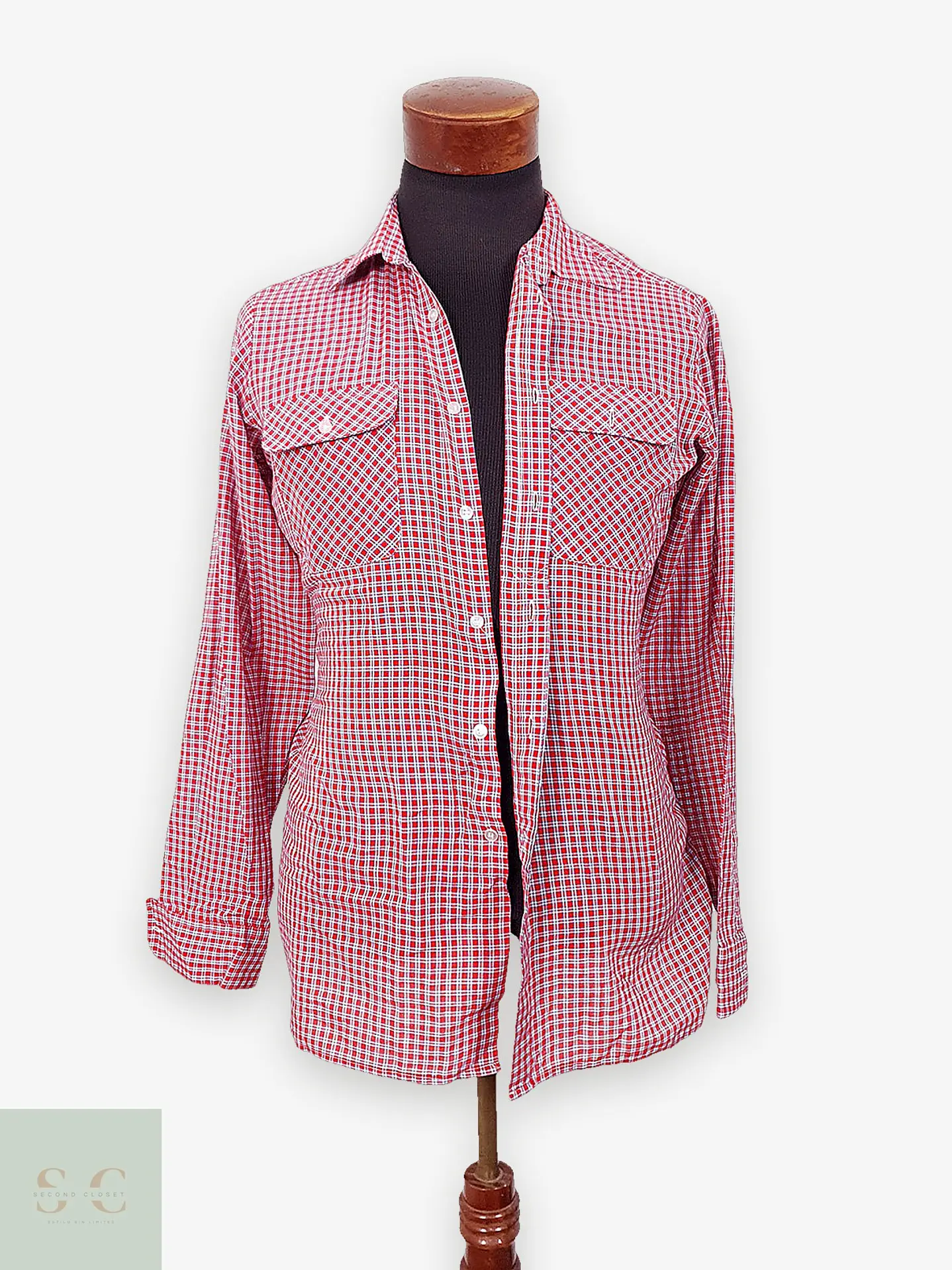 Camisa de Cuadros con Doble Bolsillo Young Style Talla S 1