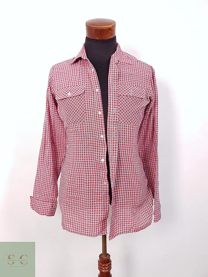 Camisa de Cuadros con Doble Bolsillo Young Style Talla S 2