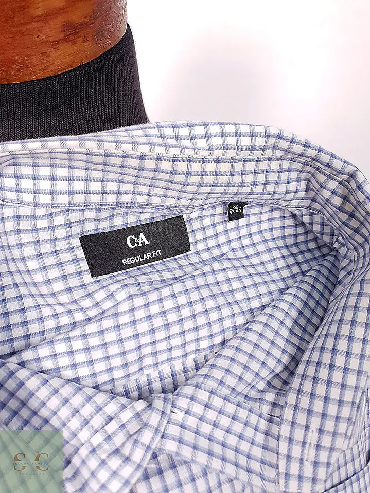 Camisa de Cuadros Micro-Check C&A Talla XL 4