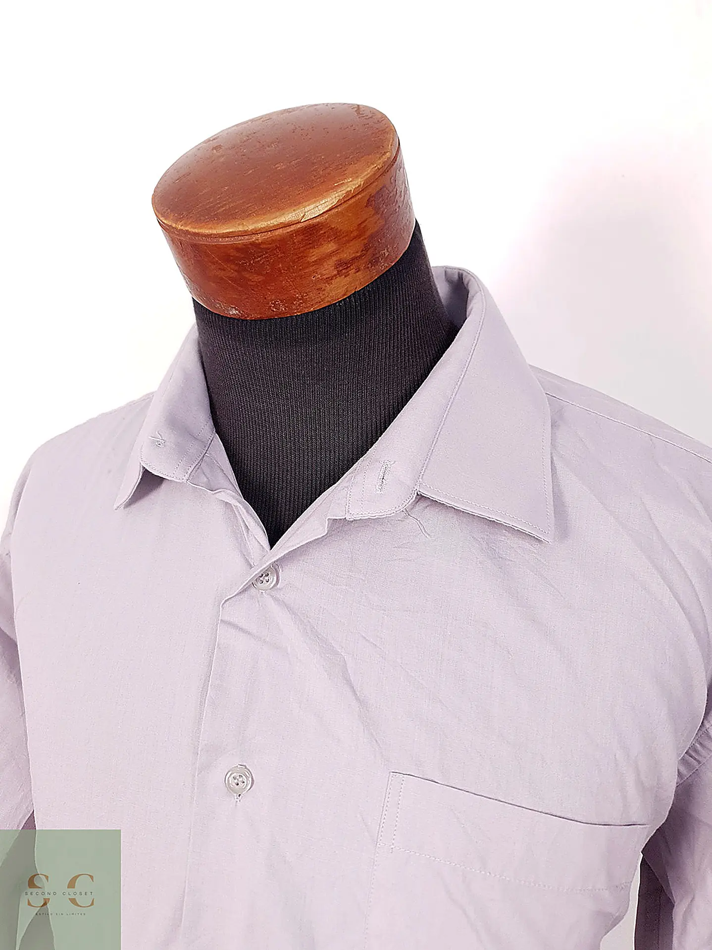 Camisa Clásica de Vestir Lisa Klasmen Talla XXL 3
