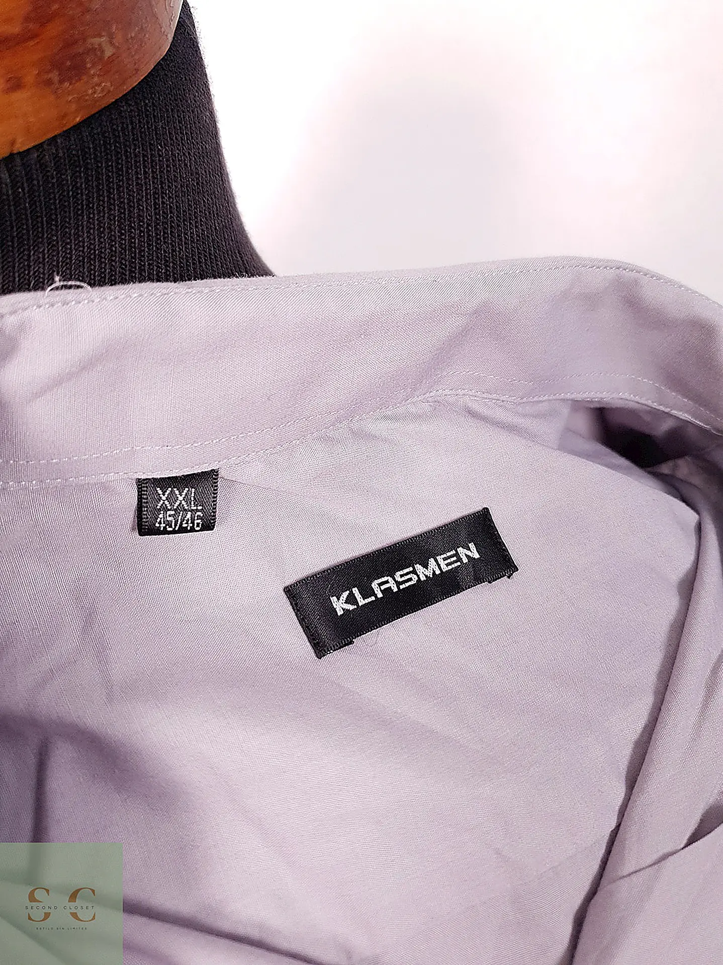 Camisa Clásica de Vestir Lisa Klasmen Talla XXL 4