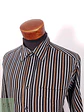 Camisa Clásica de Algodón a Rayas Multicolores La Mode Talla L - Miniatura 4