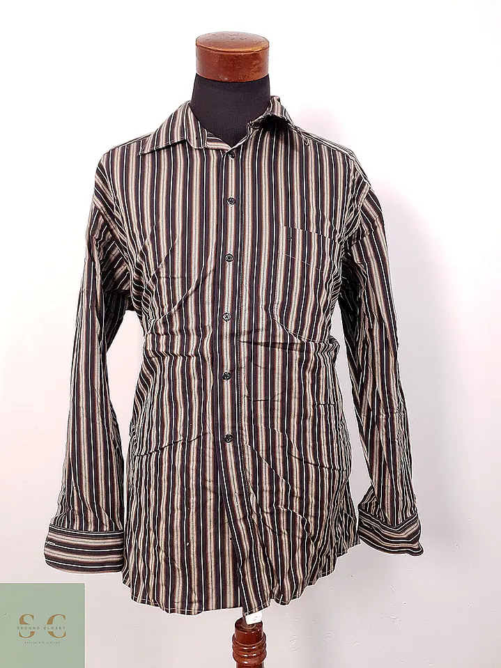 Camisa Clásica de Rayas Verticales Bexleys Man Talla XL 2