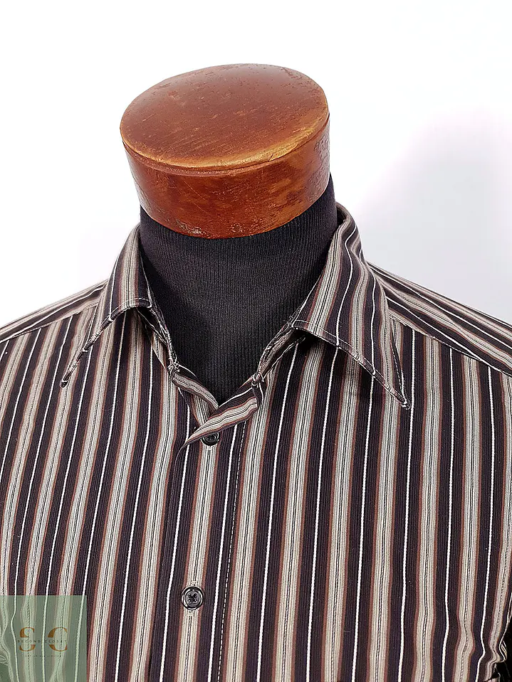 Camisa Clásica de Rayas Verticales Bexleys Man Talla XL 3