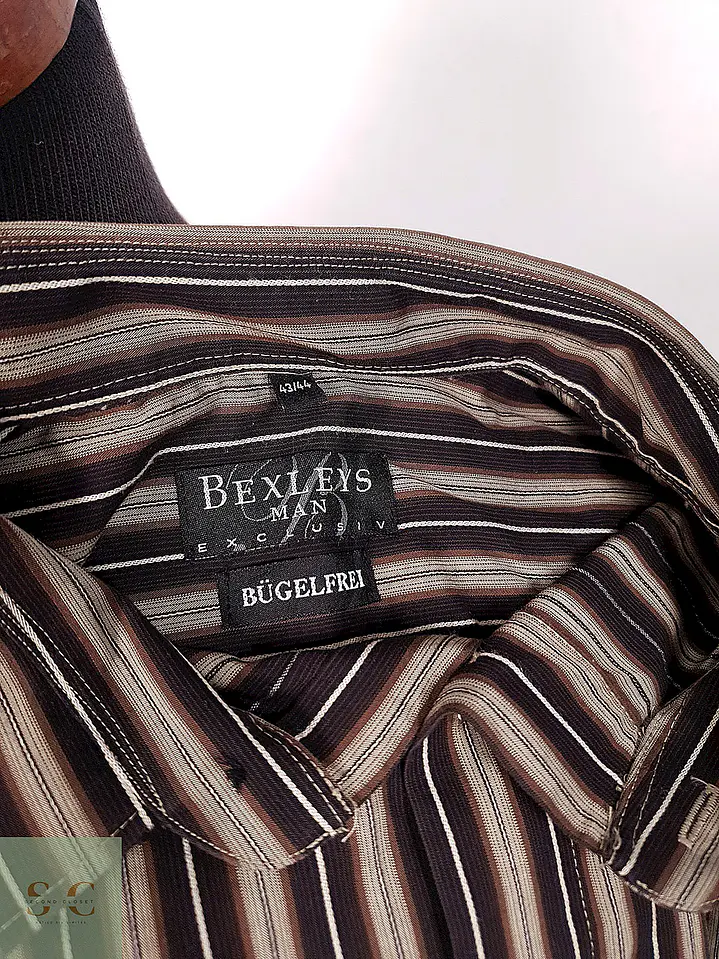 Camisa Clásica de Rayas Verticales Bexleys Man Talla XL 4