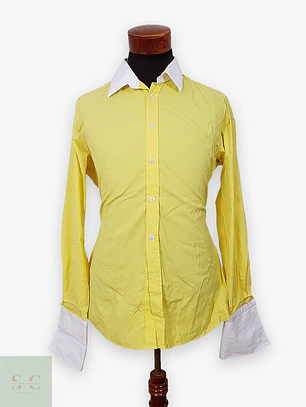 Camisa Winchester en Algodón con Cuello a Contraste Kuhn Talla L