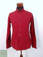 Camisa Lisa Slim Fit en Tono Burdeos FSBN Talla M - Miniatura 2