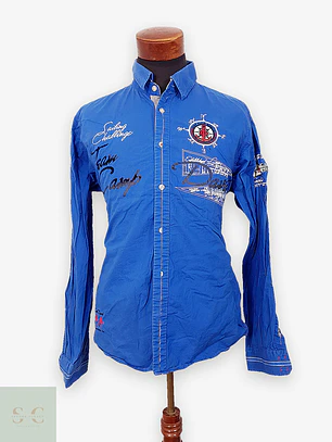Camisa Casual de Algodón Náutica Camp David Talla L