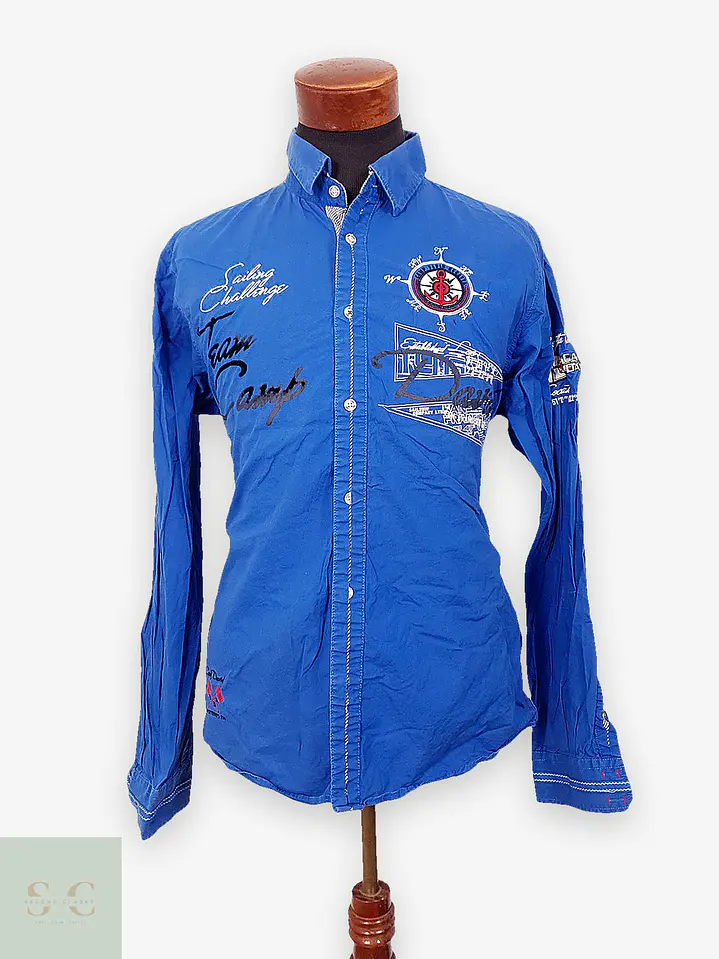 Camisa Casual de Algodón Náutica Camp David Talla L 1