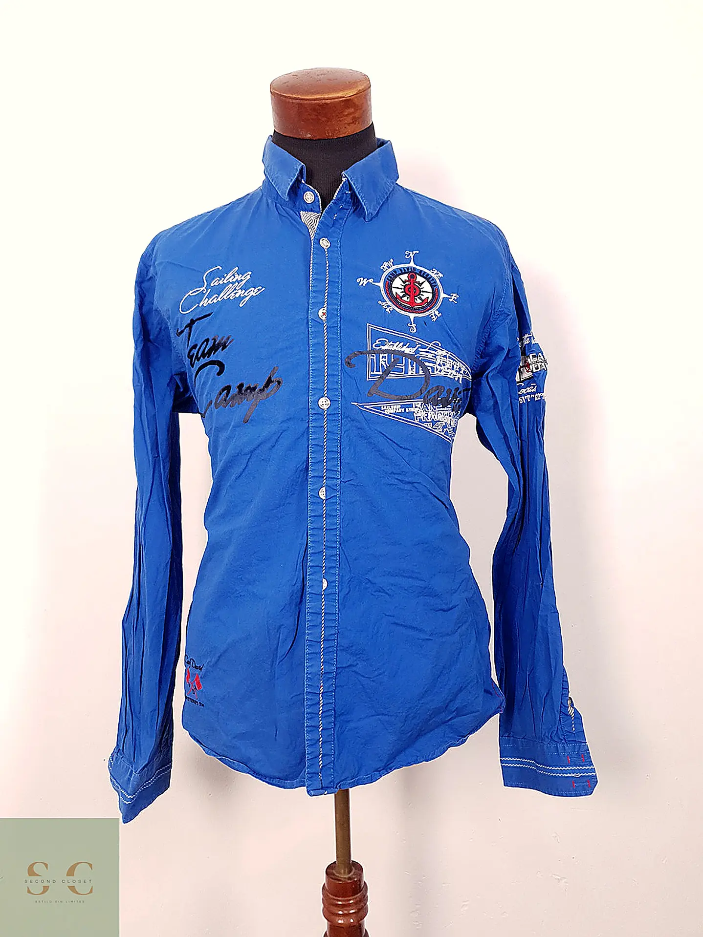 Camisa Casual de Algodón Náutica Camp David Talla L 2