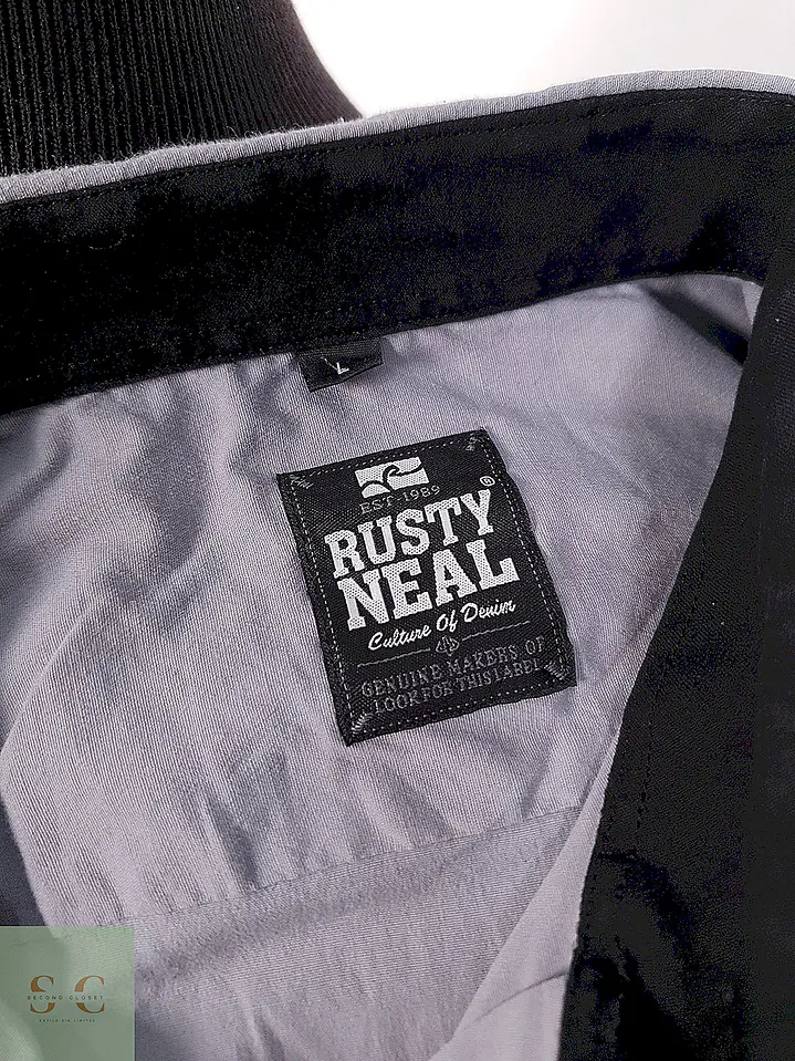 Camisa Lisa de Vestir con Cuello Estructurado Rusty Neal Talla L 4