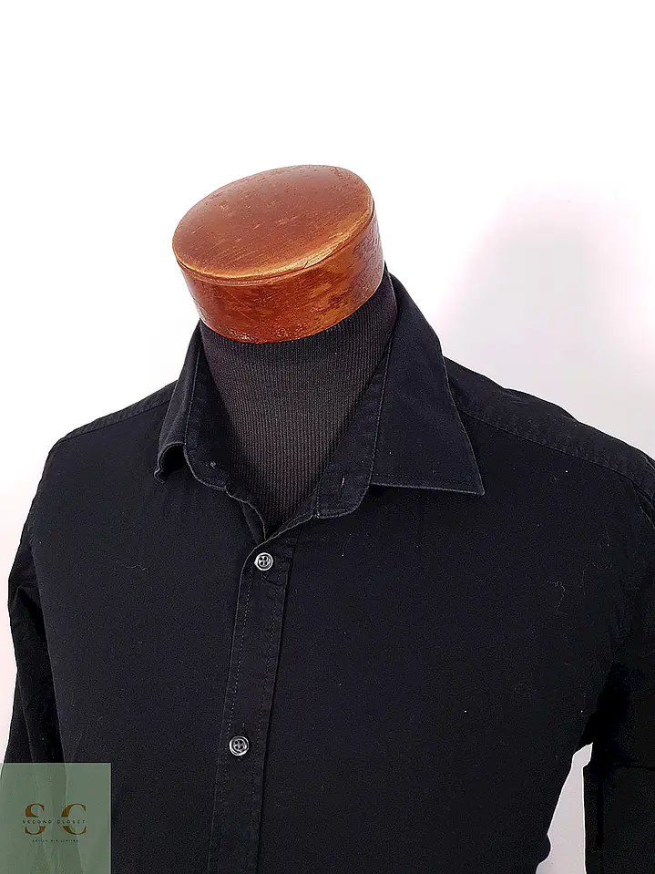 Camisa Formal Lisa Negra Luciano Talla L 4