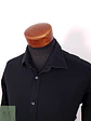 Camisa Formal Lisa Negra Luciano Talla L - Miniatura 4