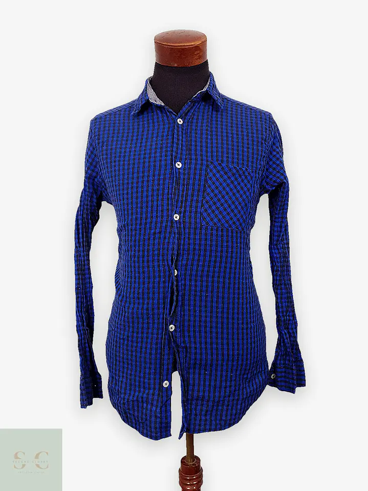 Camisa Casual de Algodón a Cuadros Vichy Identic Man Talla L 1