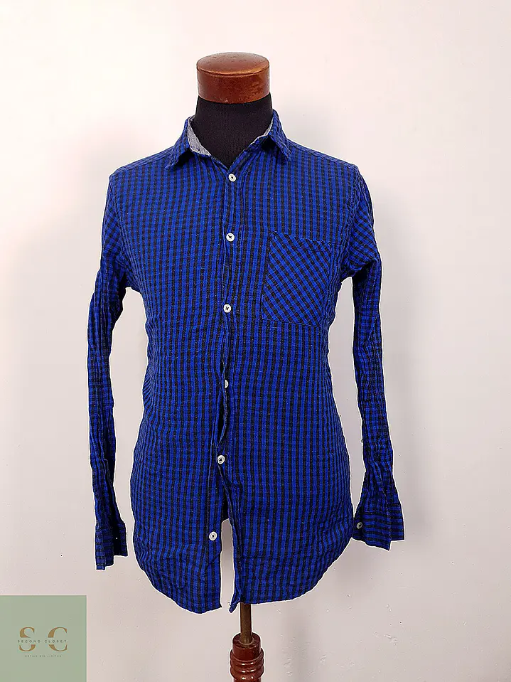 Camisa Casual de Algodón a Cuadros Vichy Identic Man Talla L 2