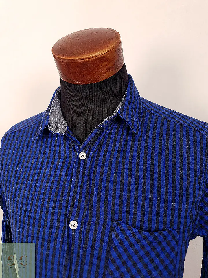 Camisa Casual de Algodón a Cuadros Vichy Identic Man Talla L 3