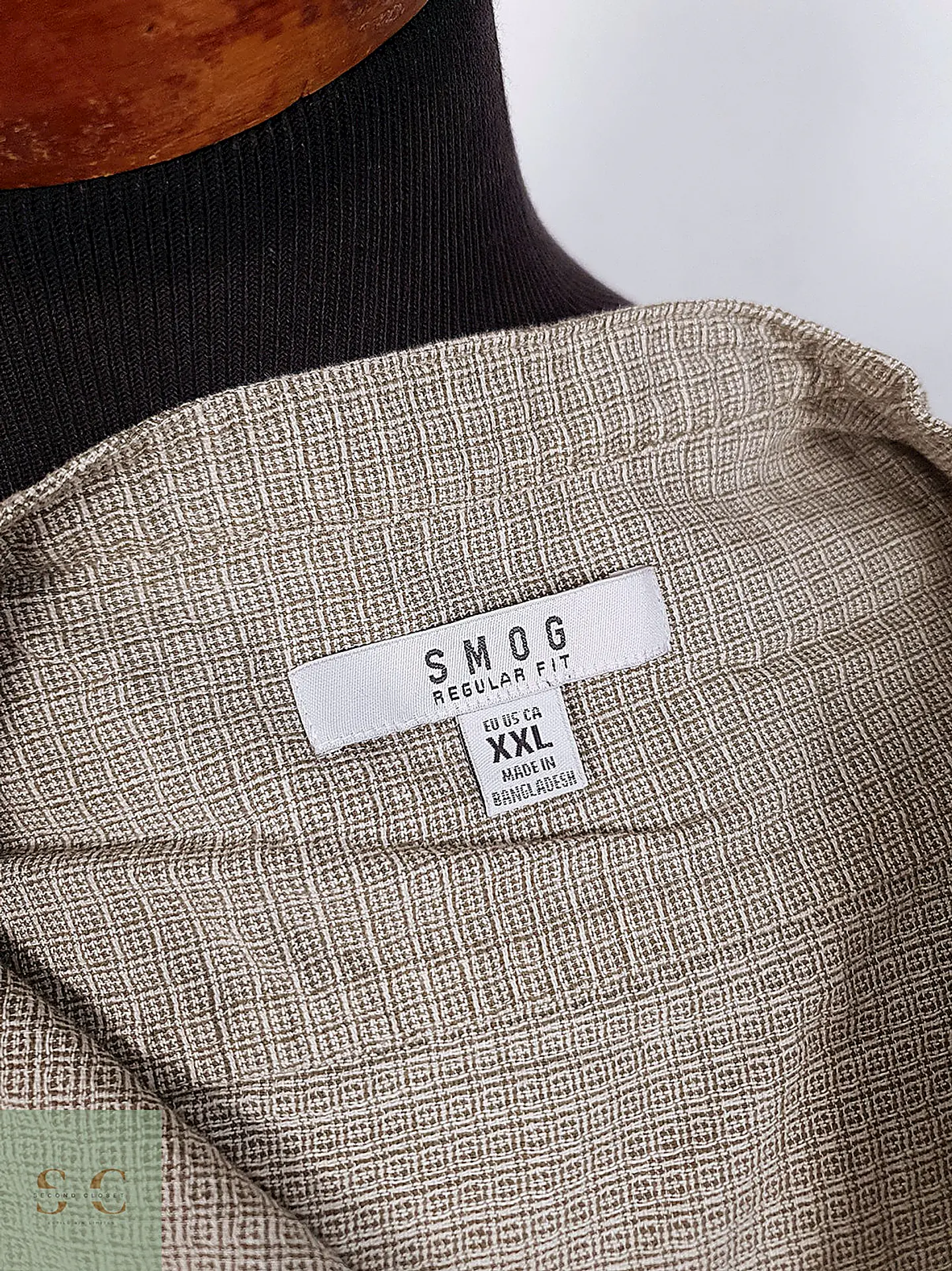 Camisa Popover de Cuello Mao Smog Talla XXL 3