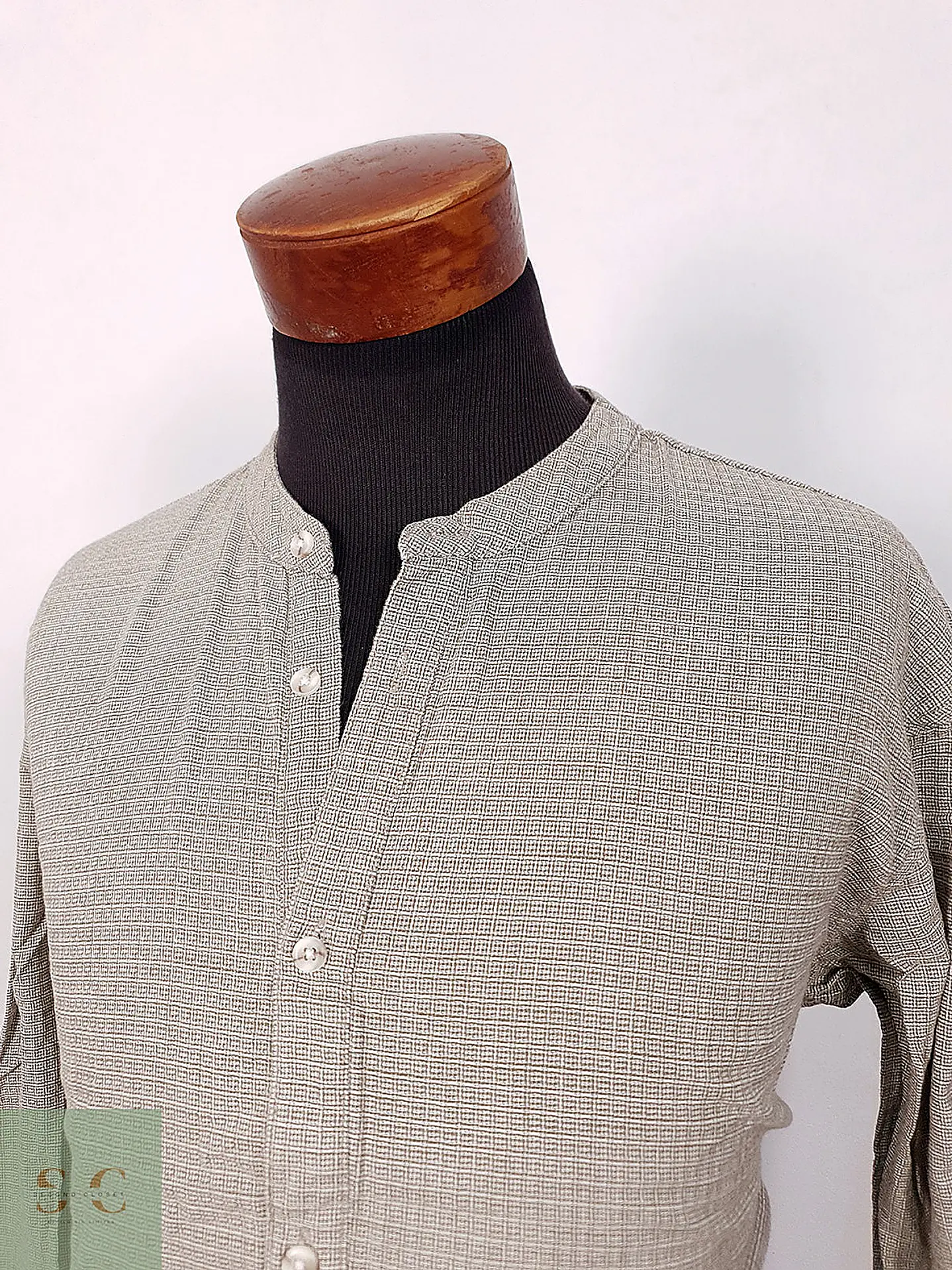 Camisa Popover de Cuello Mao Smog Talla XXL 4