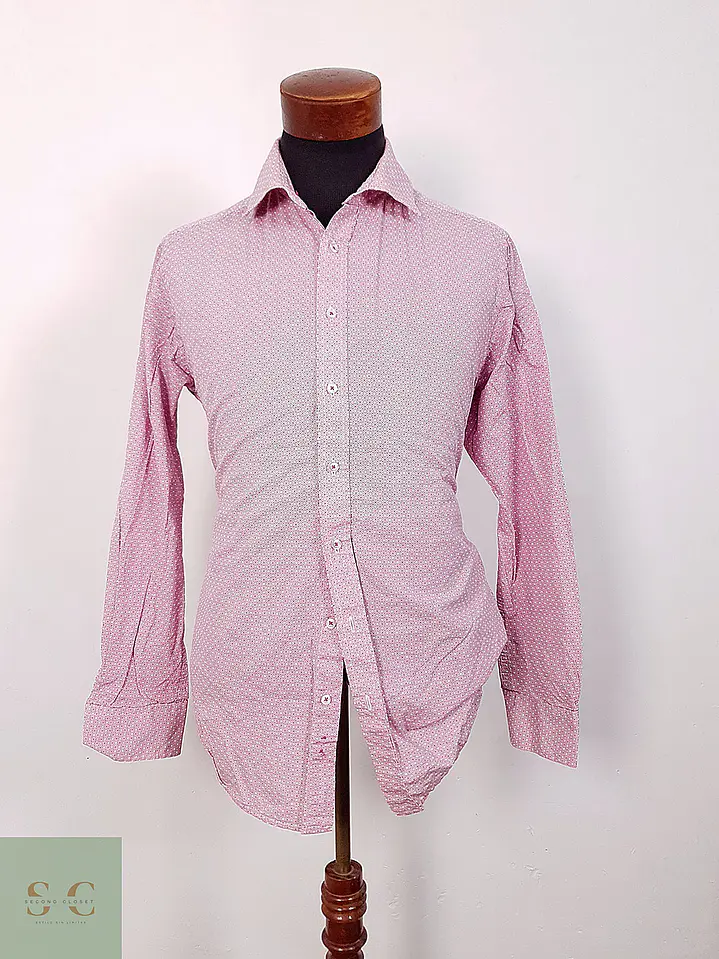 Camisa de Algodón con Microestampado Geométrico Miller & Monroe Talla L 2