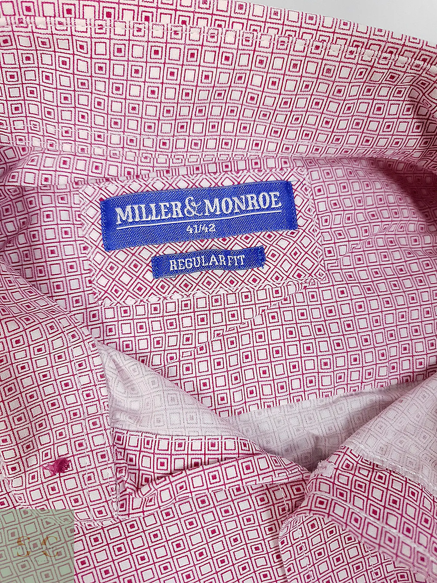 Camisa de Algodón con Microestampado Geométrico Miller & Monroe Talla L 4