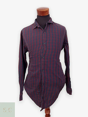 Camisa Casual de Algodón a Cuadros s.Oliver Talla XL