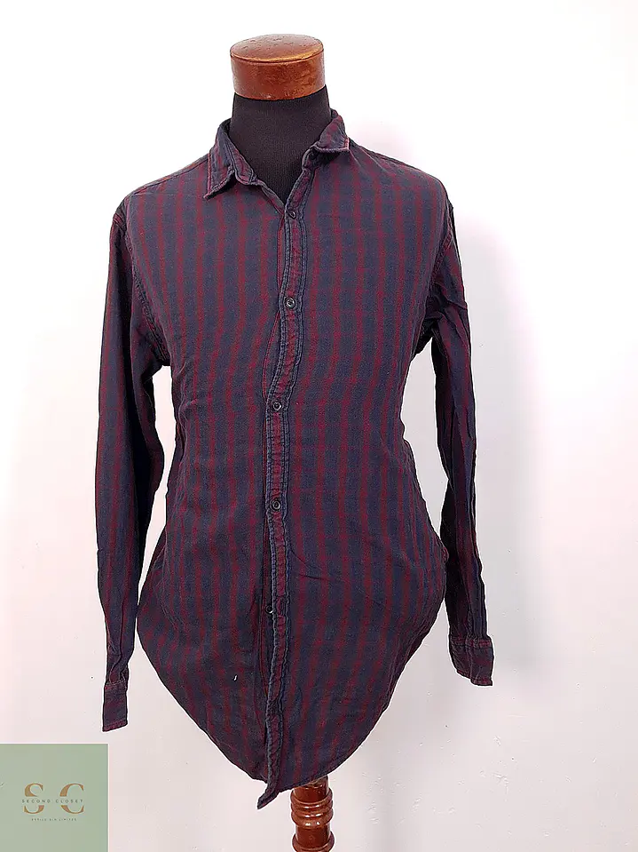 Camisa Casual de Algodón a Cuadros s.Oliver Talla XL 2