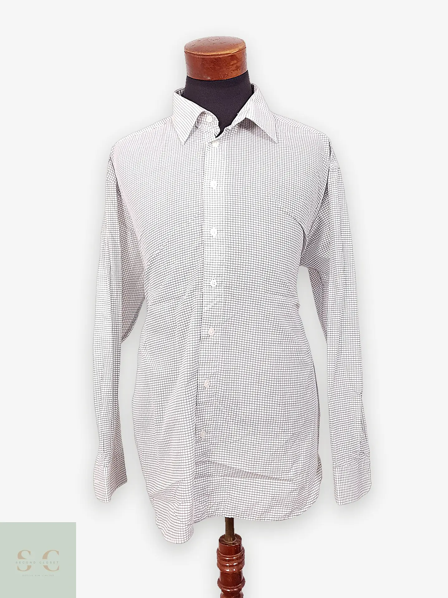 Camisa Clásica a Microcuadros Henry Morell Talla XXL 1