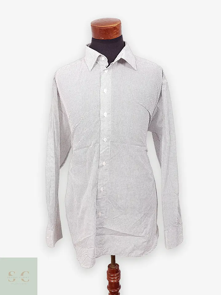 Camisa Clásica a Microcuadros Henry Morell Talla XXL 1