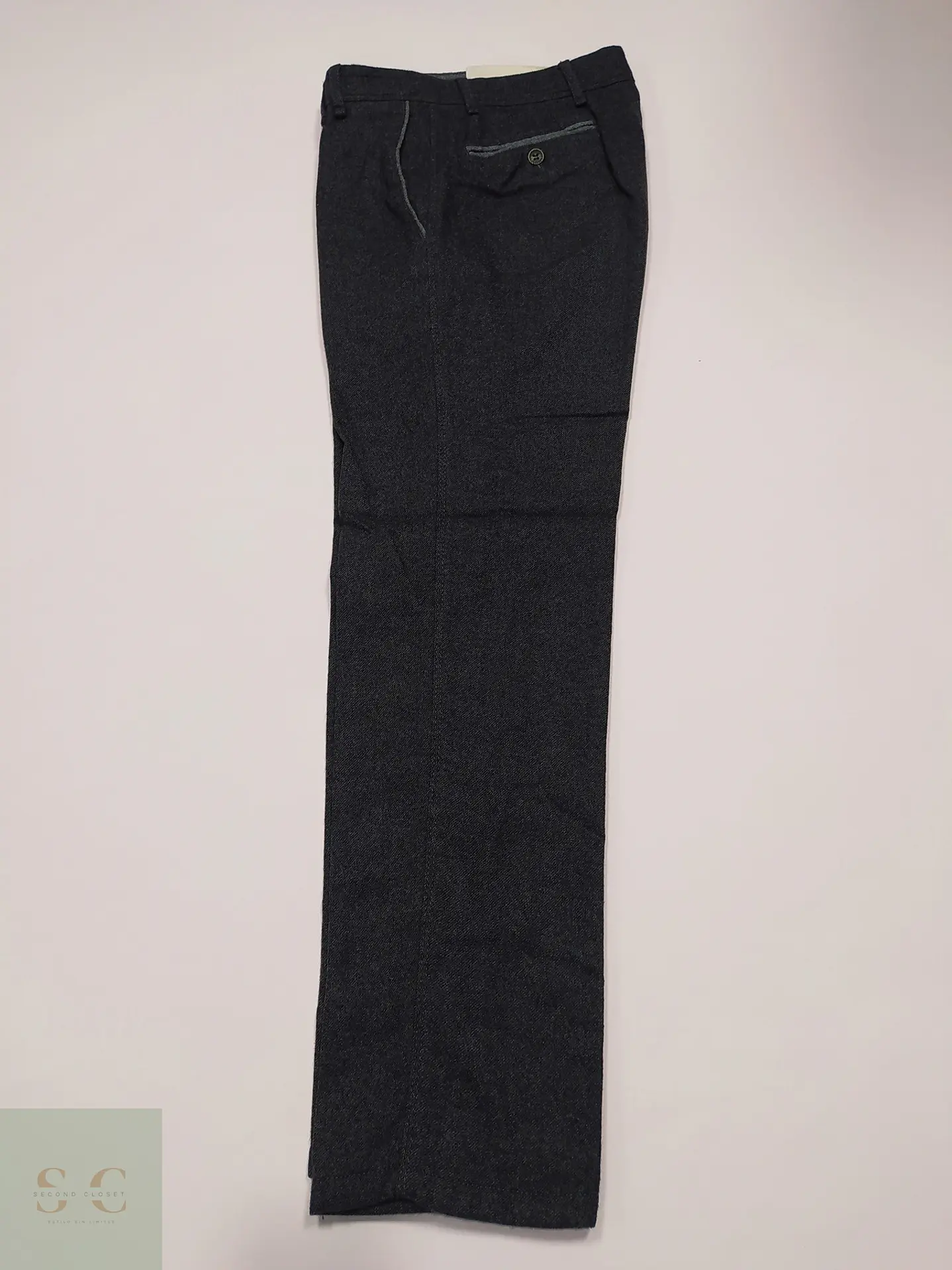 Pantalón Sastre de Lana en Sarga Sastrería Italiana Talla M (41) 3
