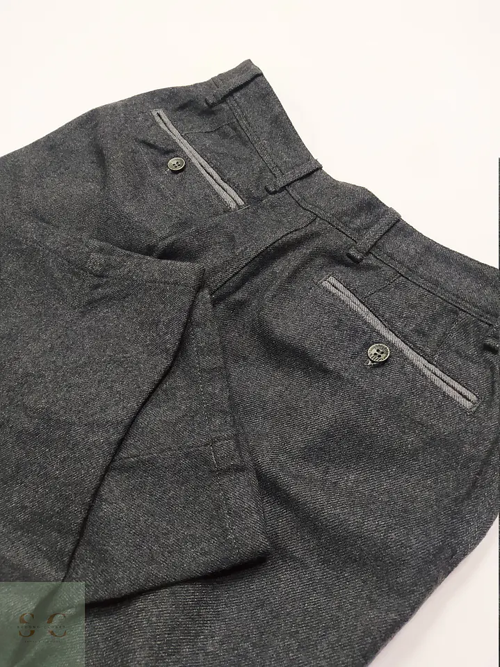 Pantalón Sastre de Lana en Sarga Sastrería Italiana Talla M (41) 6