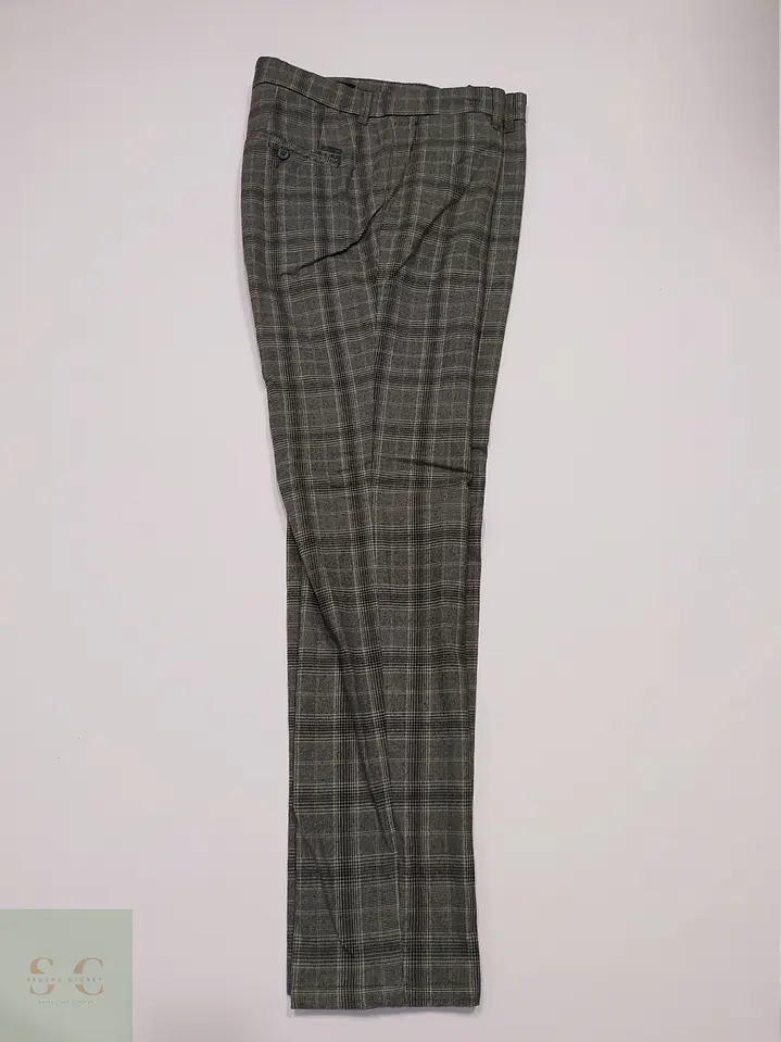 Pantalón Sastre en Patronaje de Cuadros Glen Check Finshley & Harding Talla L (47) 3