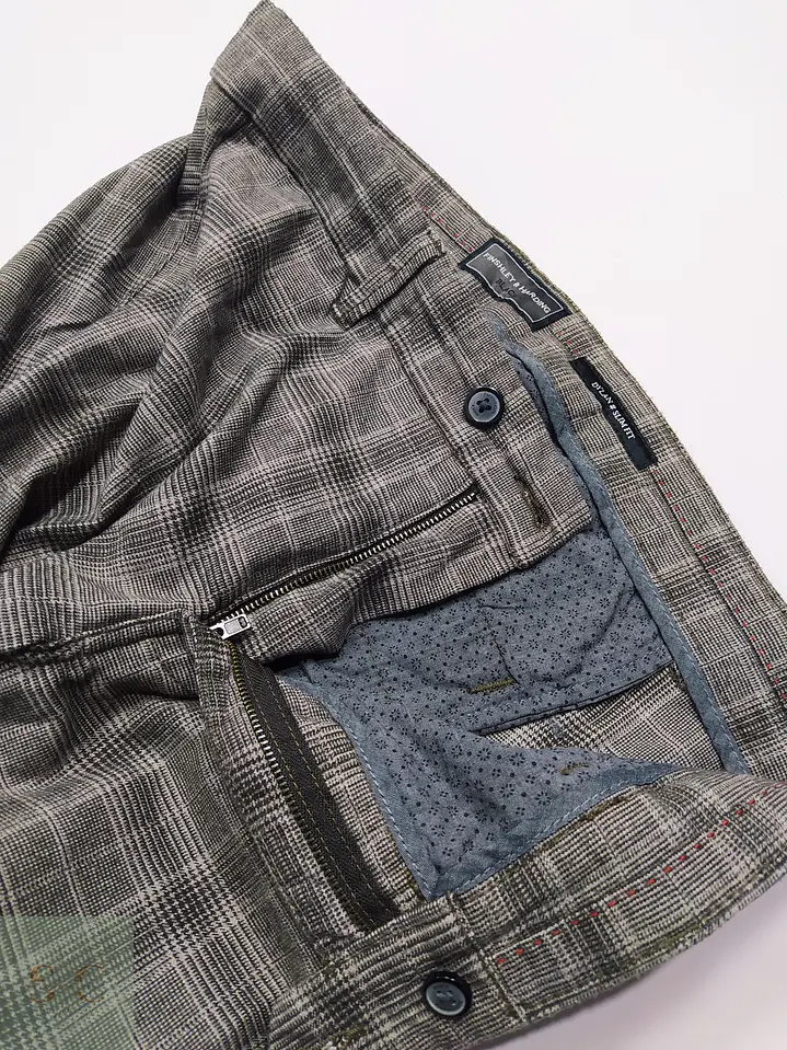 Pantalón Sastre en Patronaje de Cuadros Glen Check Finshley & Harding Talla L (47) 5